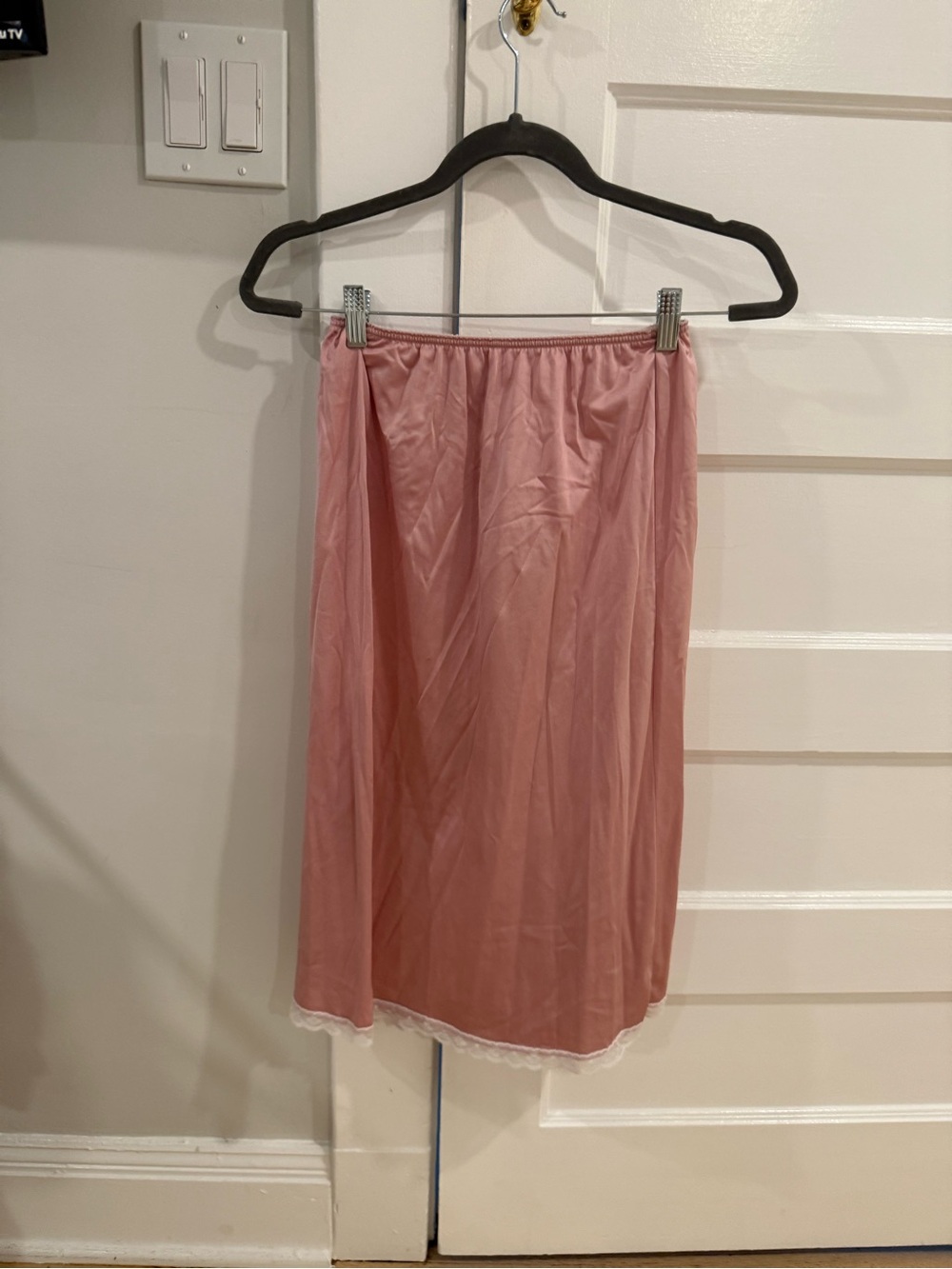 Vintage Pink Slip Skirt - Lightweight Half Slip for Women